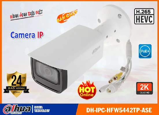  lắp camera IP DH-IPC-HFW5442TP-ASE cung cấp giải pháp giám sát an ninh sắc nét hiệu quả và xem từ xa qua mạng Internet bằng điện thoại hoặc máy tính, hỗ trợ các chức năng bảo vệ an ninh chuyên nghiệp