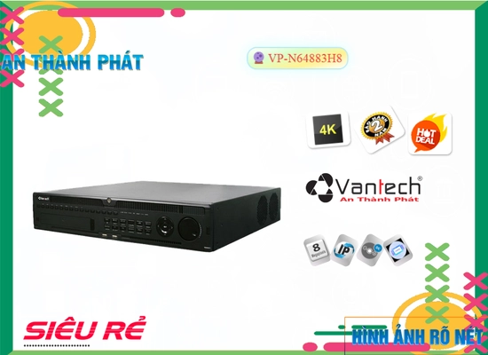 Đầu Ghi VanTech Thiết kế Đẹp VP-N64883H8