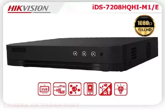  Đầu ghi 8 kênh Hikvision iDS-7208HQHI-M1/E được thiết kế bên ngoài đẹp mắt và tinh tế phù hợp với rất nhiều người sử dụng. Thêm vào đó, iDS-7208HQHI-M1/E có trang bị được công nghệ chuẩn nén H.265 Pro+/H.265 Pro/H.265/H.264+/H.264, hỗ trợ 1 SATA lên đến 10TB. Với iDS-7208HQHI-M1/E có thể hỗ trợ full kênh chống cảnh báo chuyển động giả Motion detection 2.0 bằng cách nhận dạng được người và xe, hỗ trợ add camera IP lên đến 6MP.
