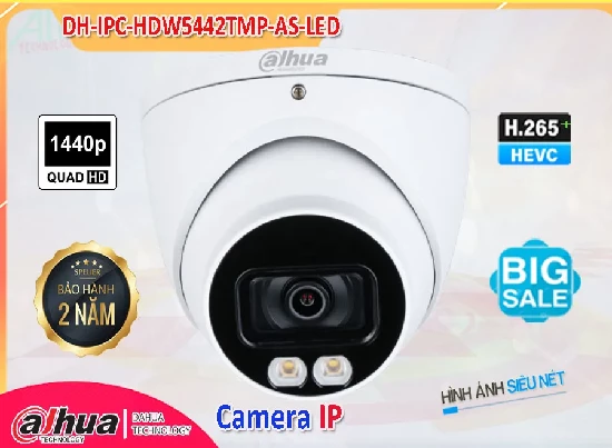  Phân phối lắp đặt camera IP giá rẻ DH-IPC-HDW5442TMP-AS-LED giám sát hình ảnh an ninh sắc nét với chất lượng 2K có màu sắc chân thực sinh động cả ngày lẫn đêm với công nghệ Full Color và các chức năng hiện đại khác.