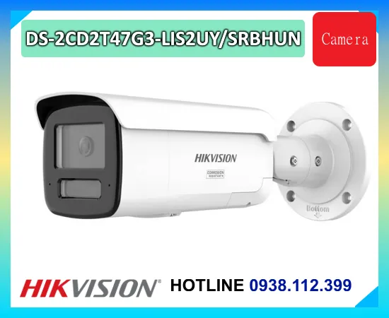 DS-2CD2T47G3-LIS2UY/SRBHUN, Camera Hikvision DS-2CD2T47G3-LIS2UY/SRBHUN, Báo giá DS-2CD2T47G3-LIS2UY/SRBHUN, Camera DS-2CD2T47G3-LIS2UY/SRBHUN 4MP ColorVu, DS-2CD2T47G3-LIS2UY/SRBHUN HikAI-ISP, Camera DS-2CD2T47G3-LIS2UY/SRBHUN AI nhận diện người xe, DS-2CD2T47G3-LIS2UY/SRBHUN có còi đèn cảnh báo