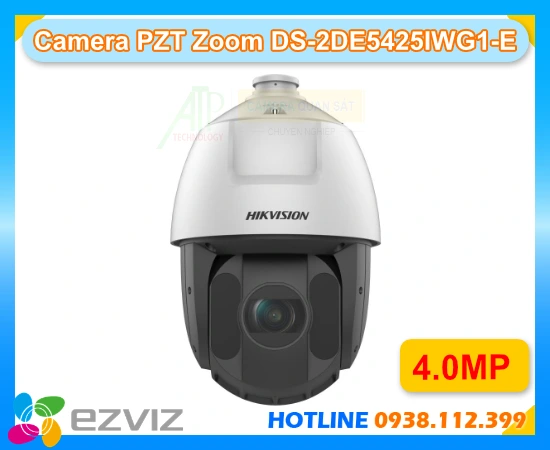  Camera PTZ DS-2DE5425IWG1-E Zoom 25X là dòng camera Speed Dome cao cấp đáp ứng nhu cầu giám sát khu vực rộng với khả năng zoom quang học 25X sắc nét. Độ phân giải 4MP