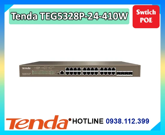 Tenda TEG5328P-24-410W,Nhà Phân Phối Tenda TEG5328P-24-410W,Nơi Lắp Tenda TEG5328P-24-410W,Tenda TEG5328P-24-410W rẻ nhất,Tenda TEG5328P-24-410W Công Nghệ Mới