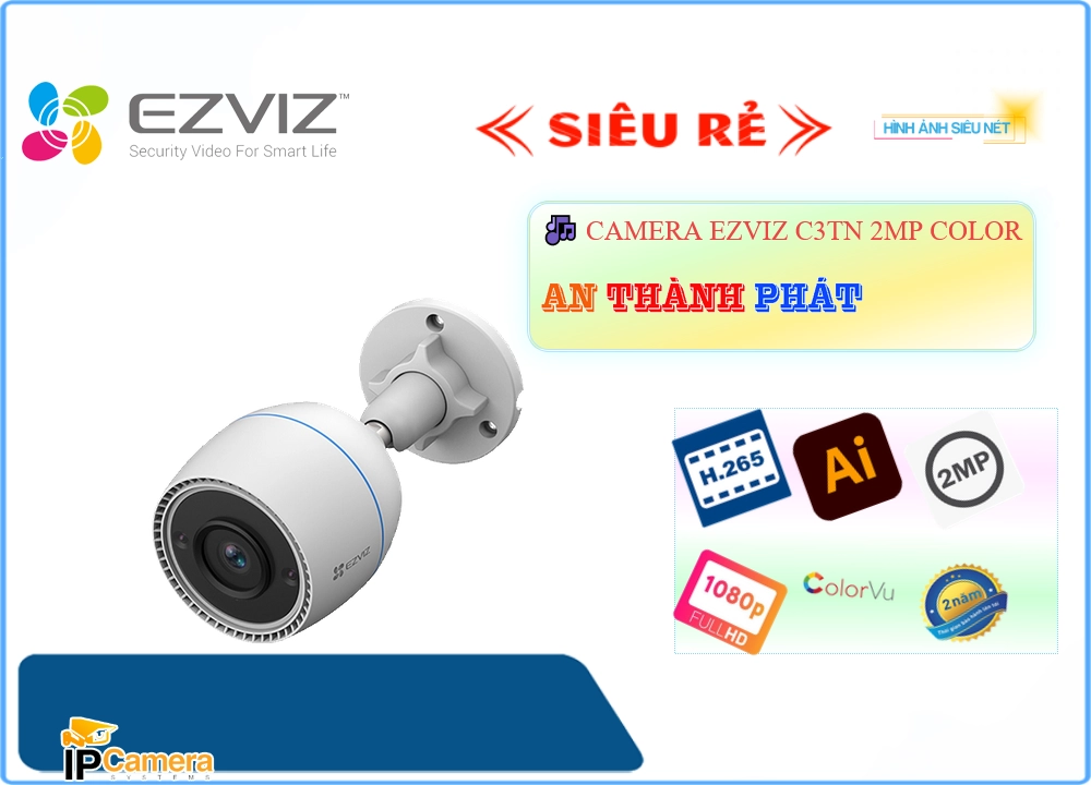 C3TN 2MP Color Camera An Ninh Chi phí phù hợp C3TN 2MP Color Camera An Ninh Chi phí phù hợp