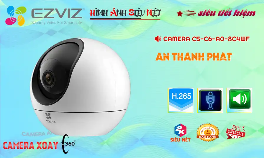 Camera Wifi Ezviz CS-C6-A0-8C4WF