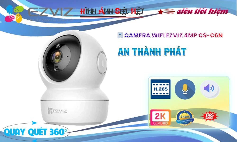 Camera IP Wifi CS-C6N-D0-8B4WF Ezviz Camera IP Wifi CS-C6N-D0-8B4WF Ezviz