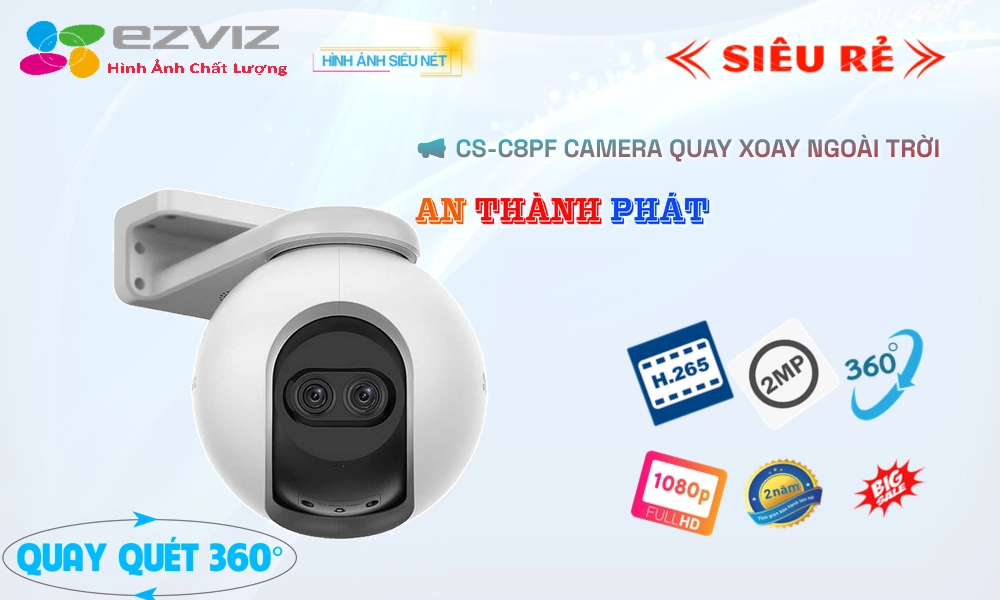 ✲  CS-C8PF Camera Không Dây Wifi Ezviz