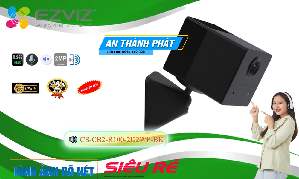 ✨ CS-CB2-R100-2D2WF-BK Camera An Ninh Công Nghệ Mới