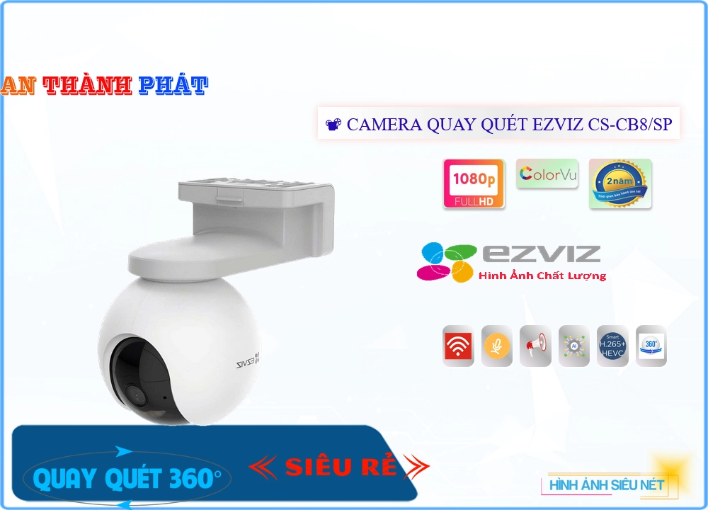 Camera Wifi Ezviz CS-CB8/SP Tiết Kiệm Camera Wifi Ezviz CS-CB8/SP Tiết Kiệm