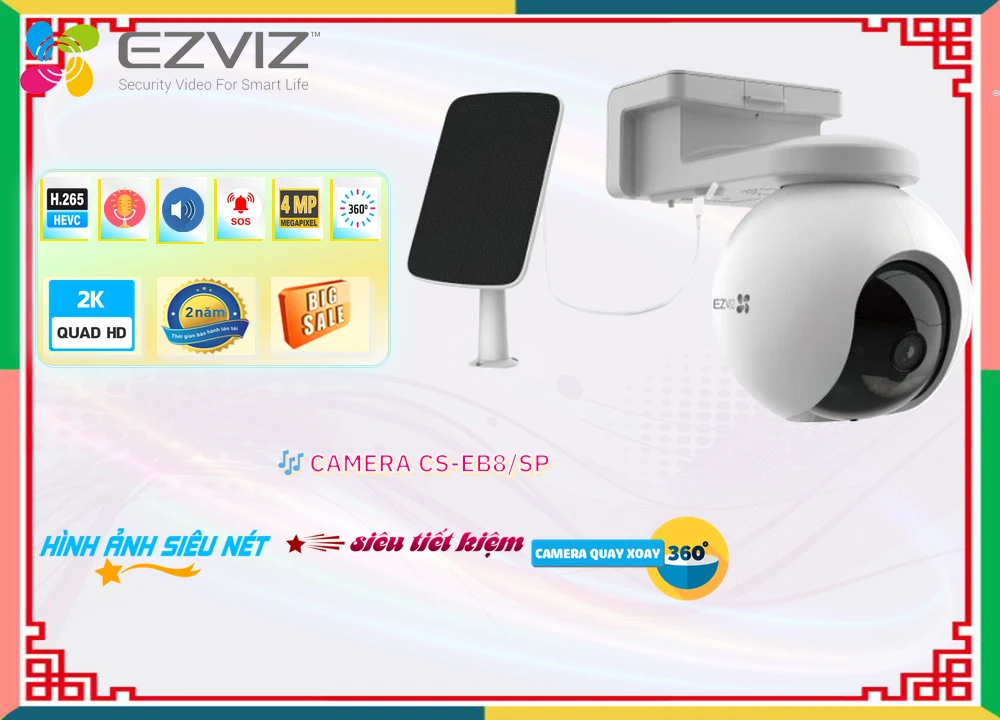 Camera Wifi Ezviz CS-EB8/SP Camera Wifi Ezviz CS-EB8/SP