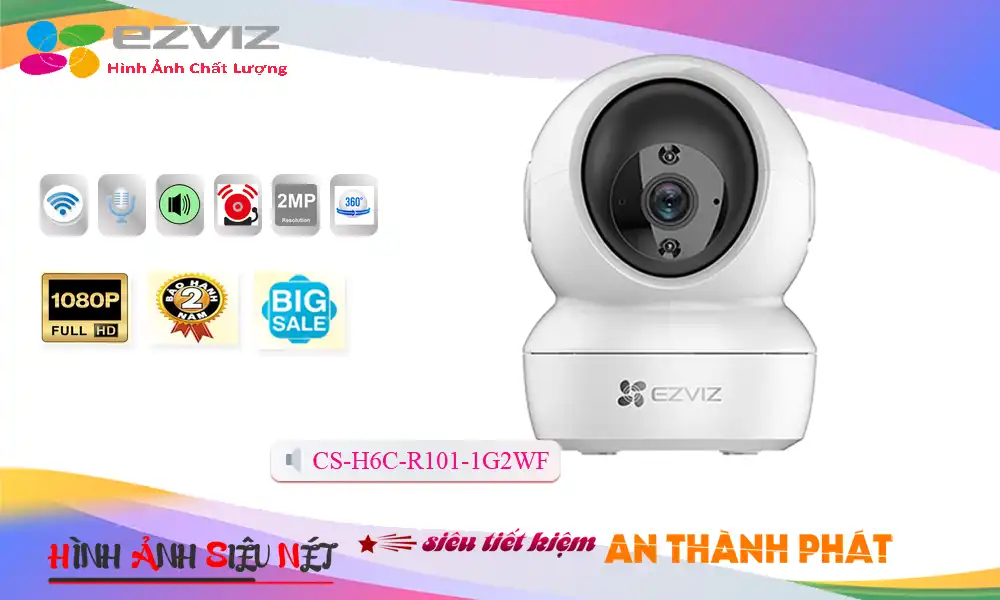 CS-H6c-R101-1G2WF sắc nét Wifi Ezviz