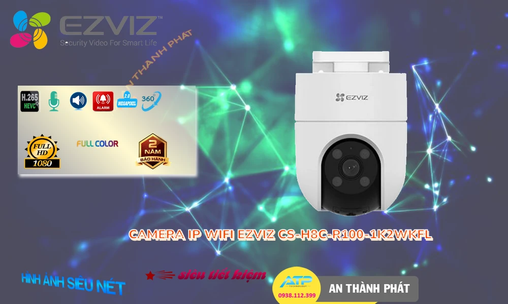 Camera IP Wifi Quay Xoay CS-H8c-R100-1K2WKFL Wifi Ezviz Camera IP Wifi Quay Xoay CS-H8c-R100-1K2WKFL Wifi Ezviz