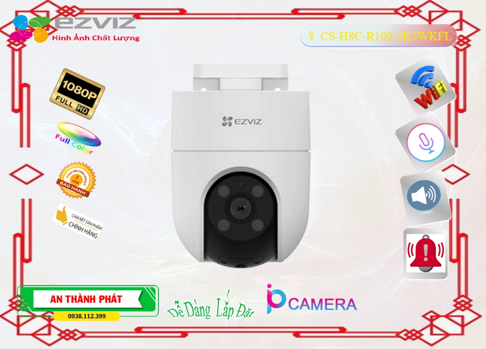CS-H8c-R100-1K3WKFL sắc nét Wifi Ezviz CS-H8c-R100-1K3WKFL sắc nét Wifi Ezviz