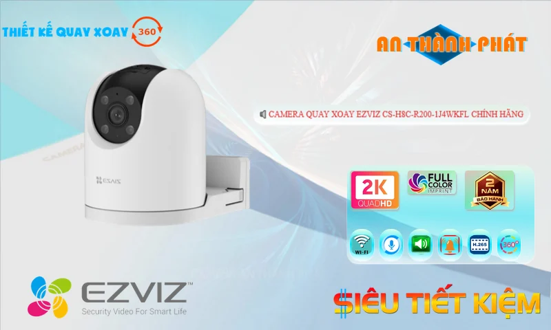 CS-H8c-R200-1J4WKFL sắc nét Wifi Ezviz