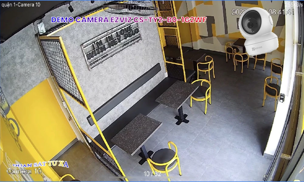 Camera Ezviz Wifi 2MP CS-TY2-B0-1G2WF Sắc Nét Camera Ezviz Wifi 2MP CS-TY2-B0-1G2WF Sắc Nét