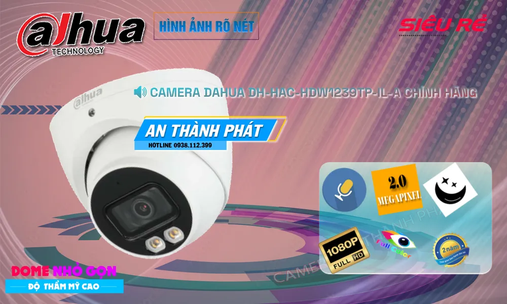 DH-HAC-HDW1239TP-IL-A sắc nét Dahua