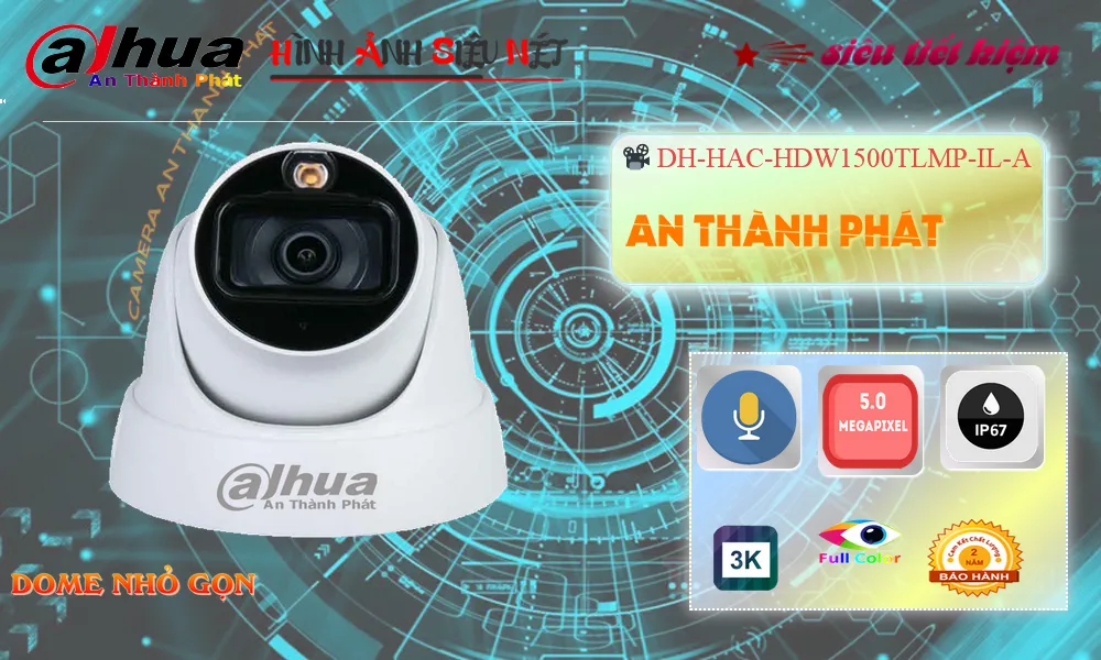 DH-HAC-HDW1500TLMP-IL-A sắc nét Dahua