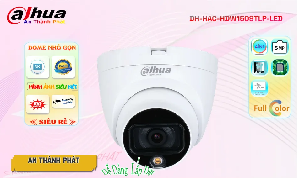 DH-HAC-HDW1509TLP-LED sắc nét Dahua
