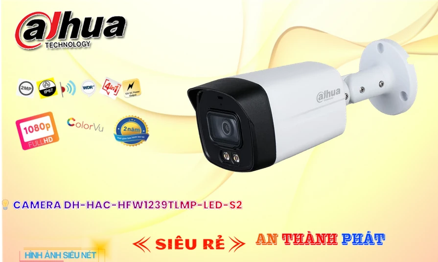 DH-HAC-HFW1239TLMP-LED-S2 sắc nét Dahua