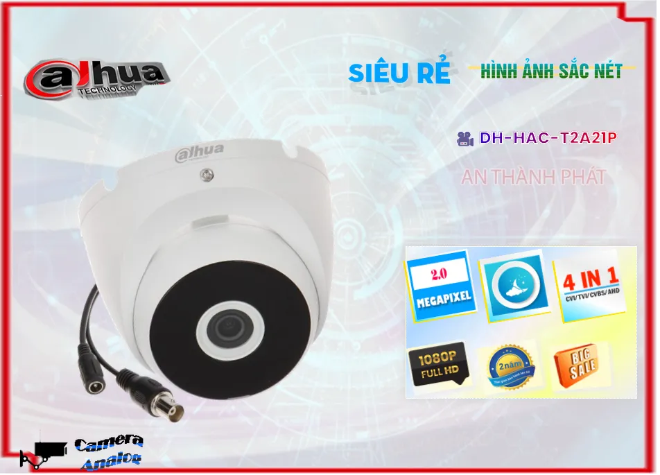 DH-HAC-T2A21P sắc nét Dahua DH-HAC-T2A21P sắc nét Dahua