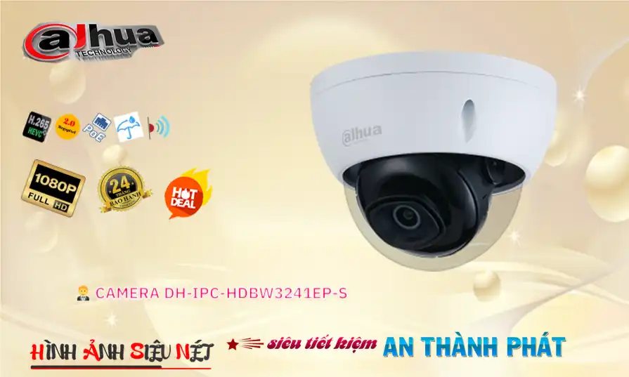 ➠ DH-IPC-HDBW3241EP-S sắc nét Dahua ➠ DH-IPC-HDBW3241EP-S sắc nét Dahua