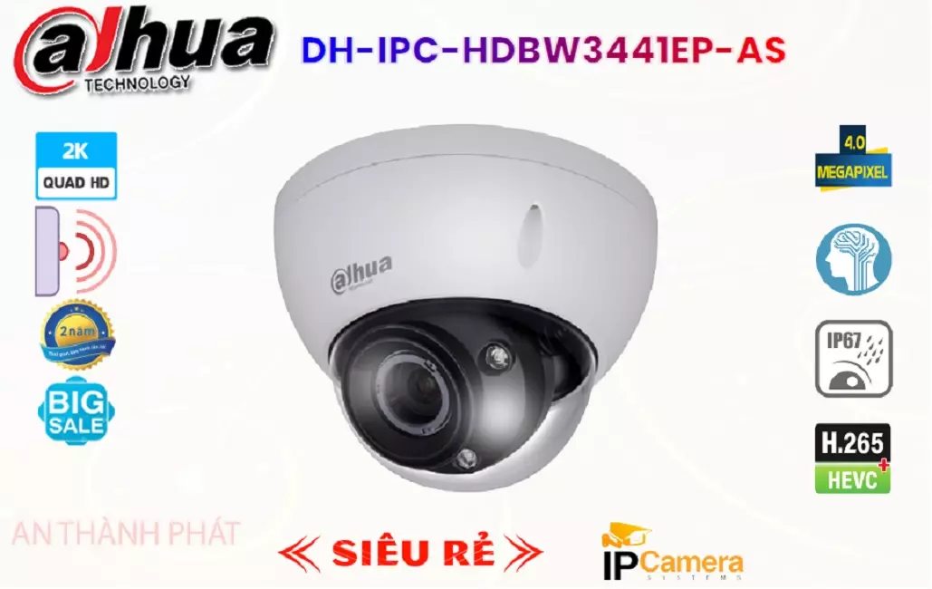 DH-IPC-HDBW3441EP-AS sắc nét Dahua DH-IPC-HDBW3441EP-AS sắc nét Dahua
