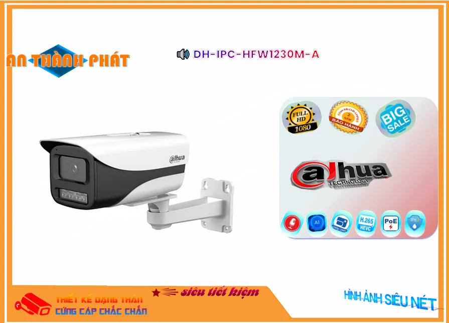 ➠ DH-IPC-HFW1230M-A sắc nét Dahua ➠ DH-IPC-HFW1230M-A sắc nét Dahua