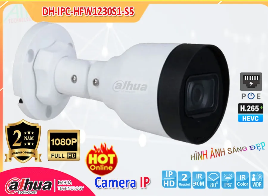 DH-IPC-HFW1230S1-S5 sắc nét Dahua ➠ DH-IPC-HFW1230S1-S5 sắc nét Dahua ➠