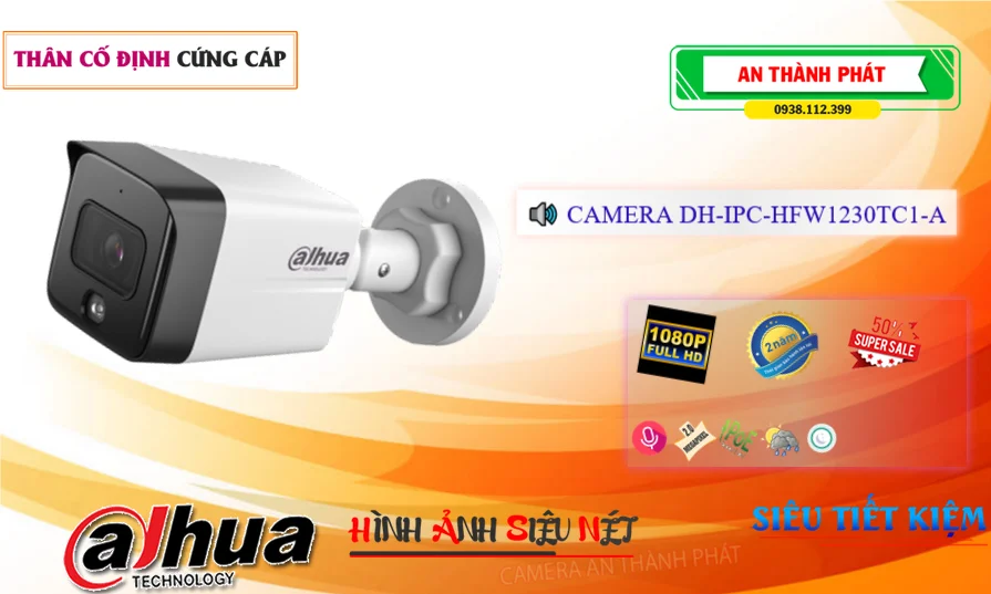 DH-IPC-HFW1230TC1-A sắc nét Dahua DH-IPC-HFW1230TC1-A sắc nét Dahua