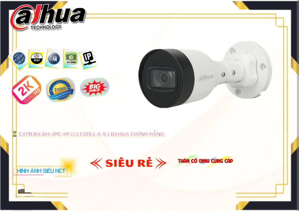 DH-IPC-HFW1430S1-A-S5 sắc nét Dahua ➠ DH-IPC-HFW1430S1-A-S5 sắc nét Dahua ➠