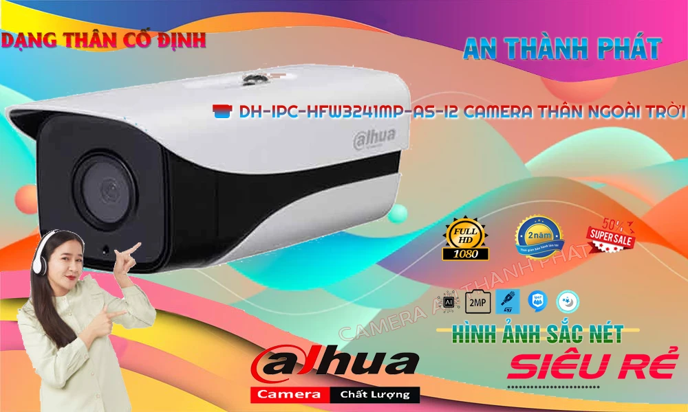 DH-IPC-HFW3241MP-AS-I2 sắc nét Dahua DH-IPC-HFW3241MP-AS-I2 sắc nét Dahua