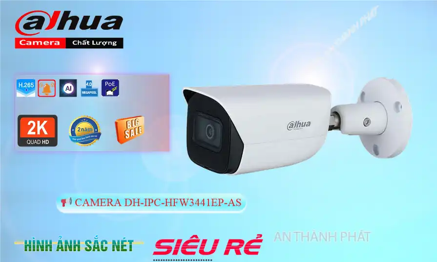 DH-IPC-HFW3441EP-AS sắc nét Dahua