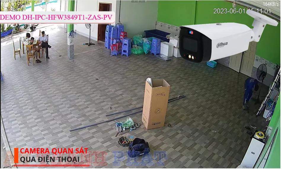 ➠  DH-IPC-HFW3849T1-ZAS-PV sắc nét Dahua