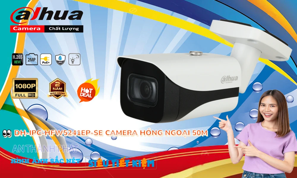 DH-IPC-HFW5241EP-SE sắc nét Dahua