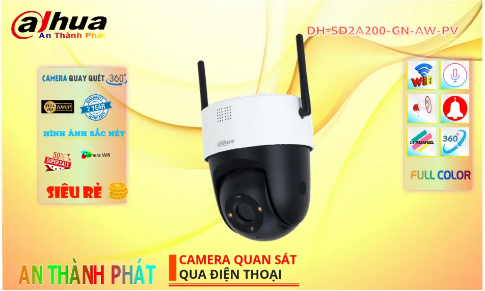 ➠  DH-SD2A200-GN-AW-PV sắc nét Dahua