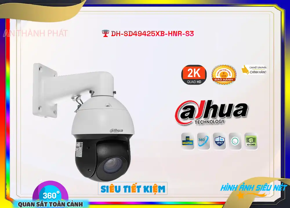 DH-SD49425XB-HNR-S3 sắc nét Dahua ➠ DH-SD49425XB-HNR-S3 sắc nét Dahua ➠