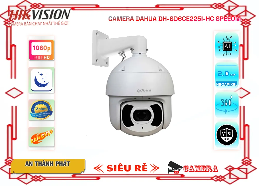 DH-SD6CE225I-HC sắc nét Dahua ➠ DH-SD6CE225I-HC sắc nét Dahua ➠