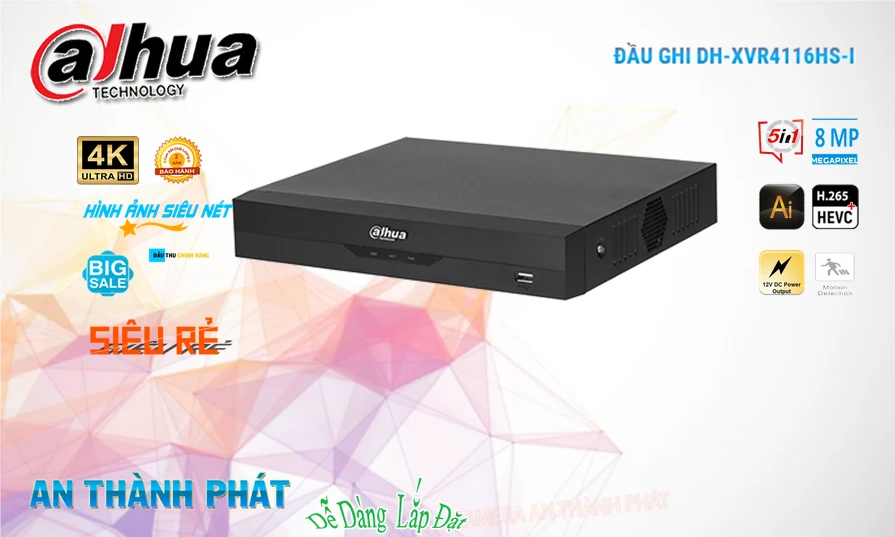 Đầu Ghi Dahua 16 kênh DH-XVR4116HS-I Giá Rẻ Đầu Ghi Dahua 16 kênh DH-XVR4116HS-I Giá Rẻ