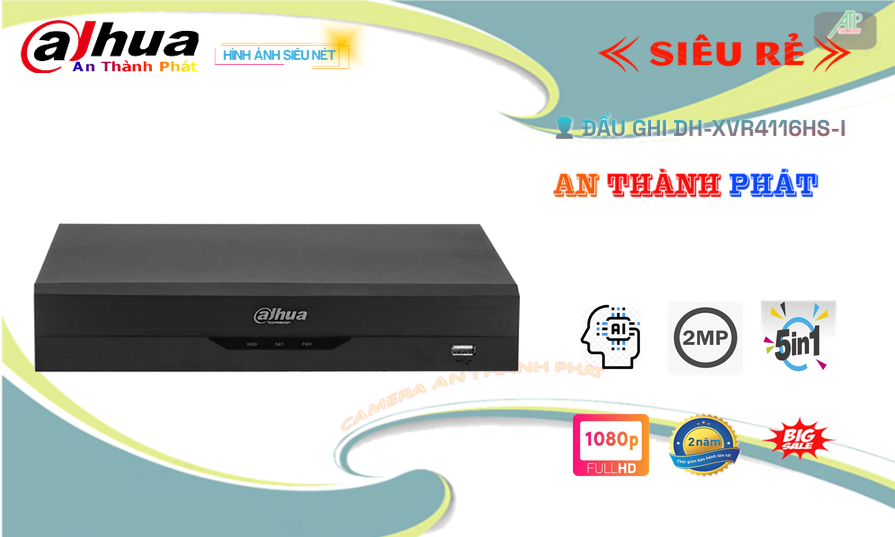 Đầu Ghi Dahua 16 kênh DH-XVR4116HS-I Giá Rẻ Đầu Ghi Dahua 16 kênh DH-XVR4116HS-I Giá Rẻ