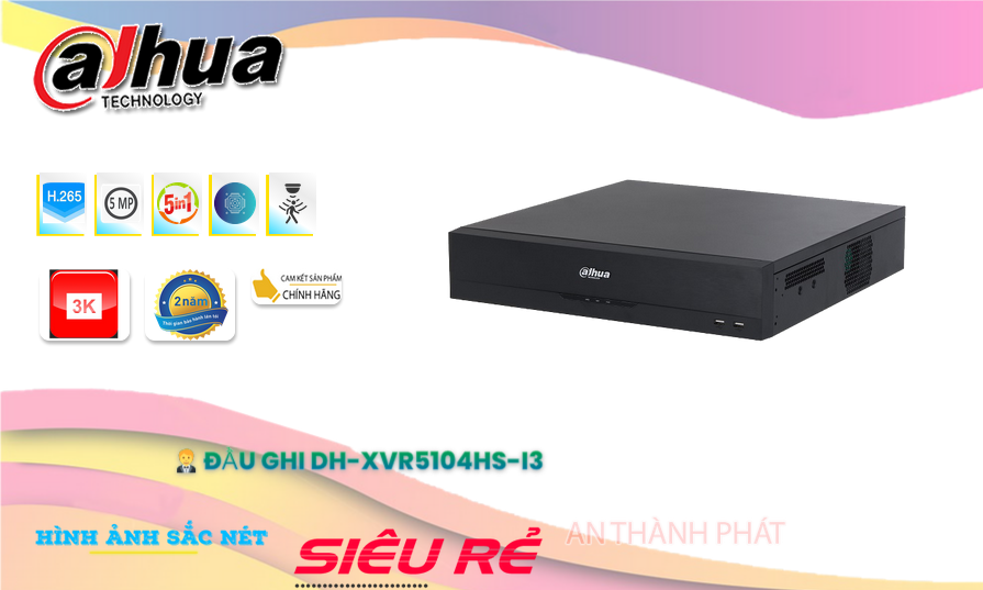 Đầu ghi AI 4 kênh DAHUA DH-XVR5104HS-I3
