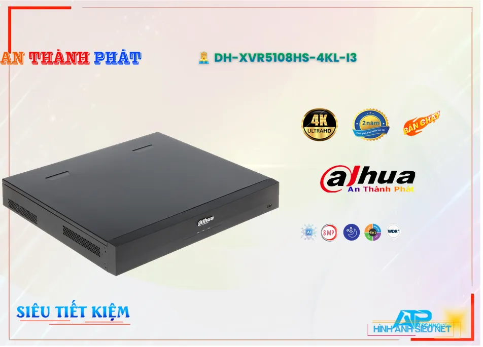 DH-XVR5108HS-4KL-I3 sắc nét Dahua DH-XVR5108HS-4KL-I3 sắc nét Dahua