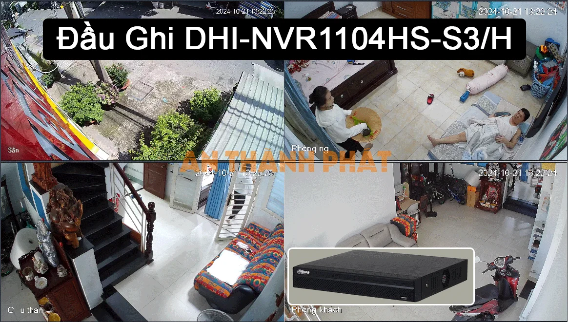DHI-NVR1104HS-S3/H sắc nét Dahua