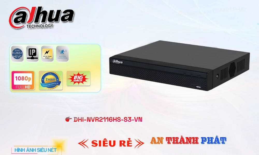 DHI-NVR2116HS-S3-VN sắc nét Dahua ➠ DHI-NVR2116HS-S3-VN sắc nét Dahua ➠