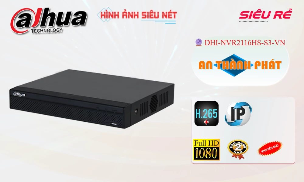DHI-NVR2116HS-S3-VN sắc nét Dahua ➠ DHI-NVR2116HS-S3-VN sắc nét Dahua ➠