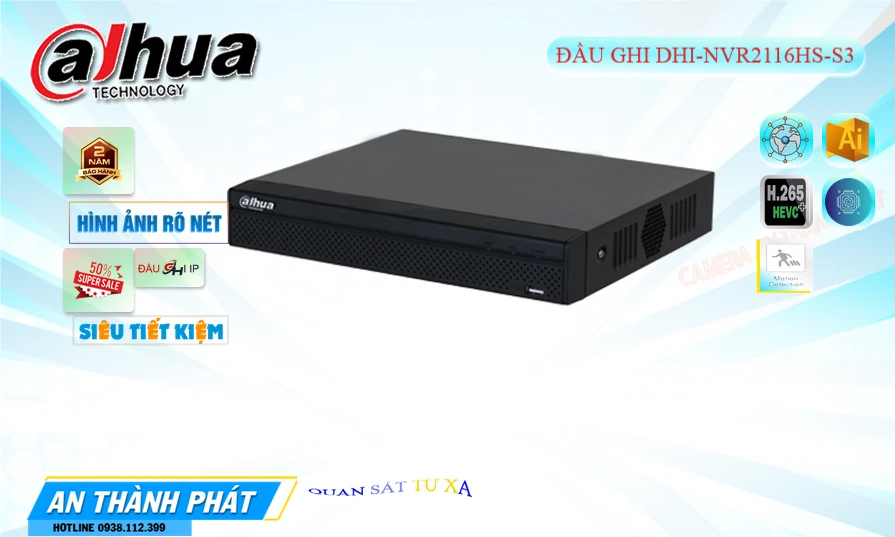 DHI-NVR2116HS-S3 sắc nét Dahua DHI-NVR2116HS-S3 sắc nét Dahua