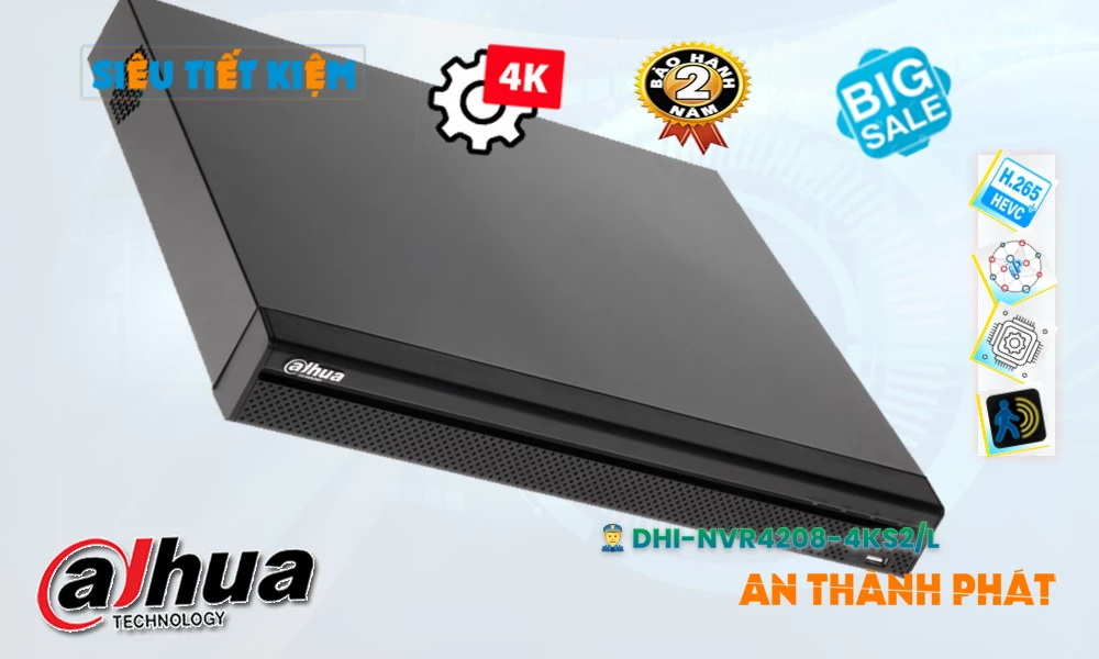DHI-NVR4208-4KS2-L sắc nét Dahua