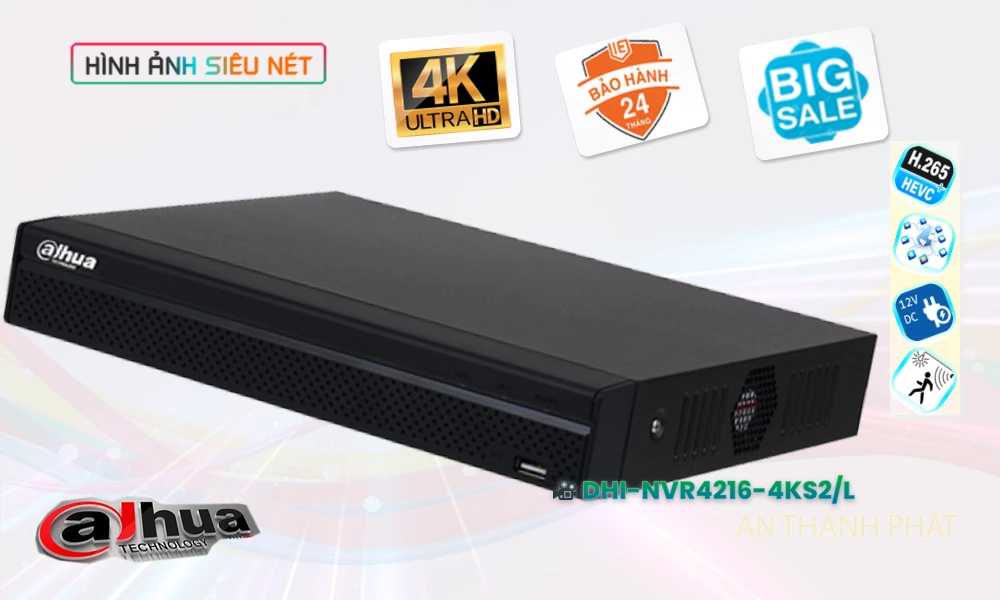 DHI-NVR4216-4KS2-L sắc nét Dahua DHI-NVR4216-4KS2-L sắc nét Dahua