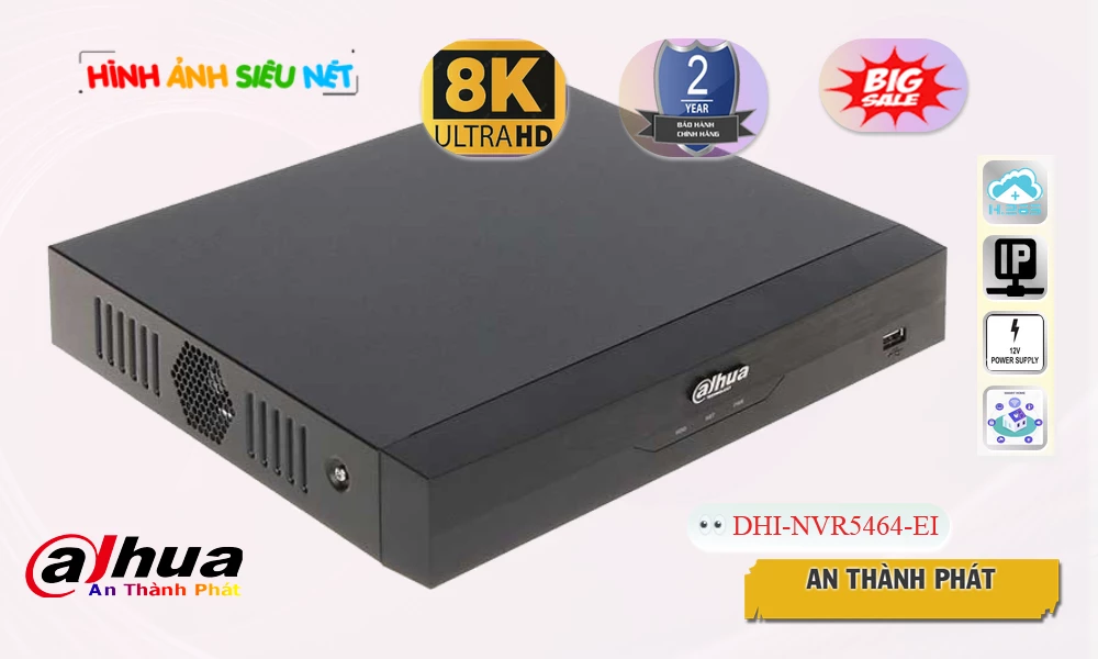 DHI-NVR5464-EI sắc nét Dahua
