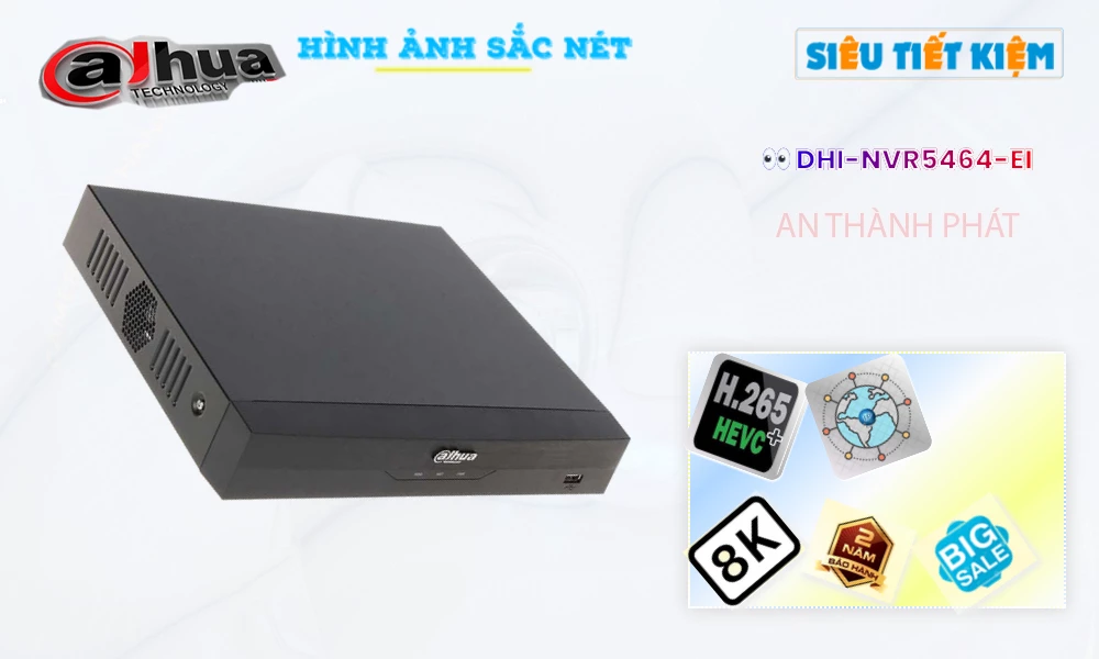 DHI-NVR5464-EI sắc nét Dahua