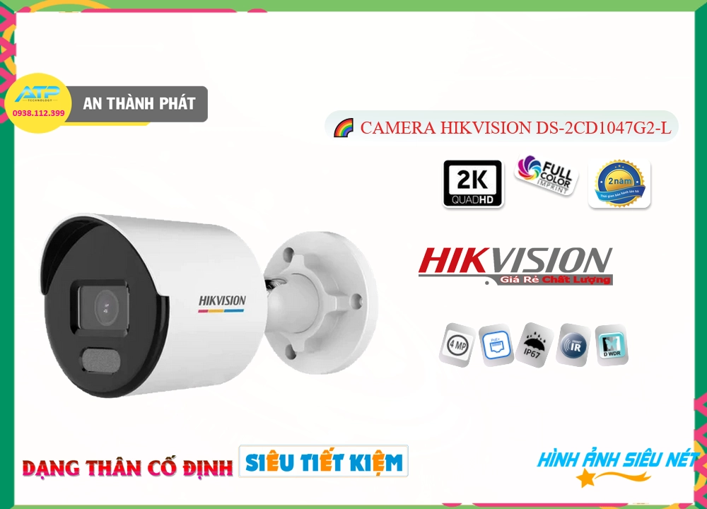 Camera Hikvision Thiết kế Đẹp Công Nghệ POE DS-2CD1047G2-L Camera Hikvision Thiết kế Đẹp Công Nghệ POE DS-2CD1047G2-L